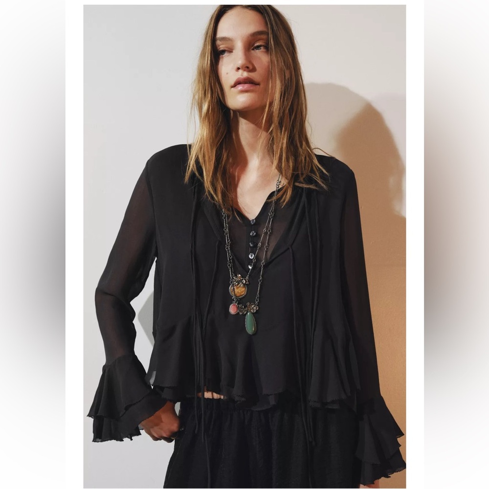 Zara XS NWT Women's boho Top
